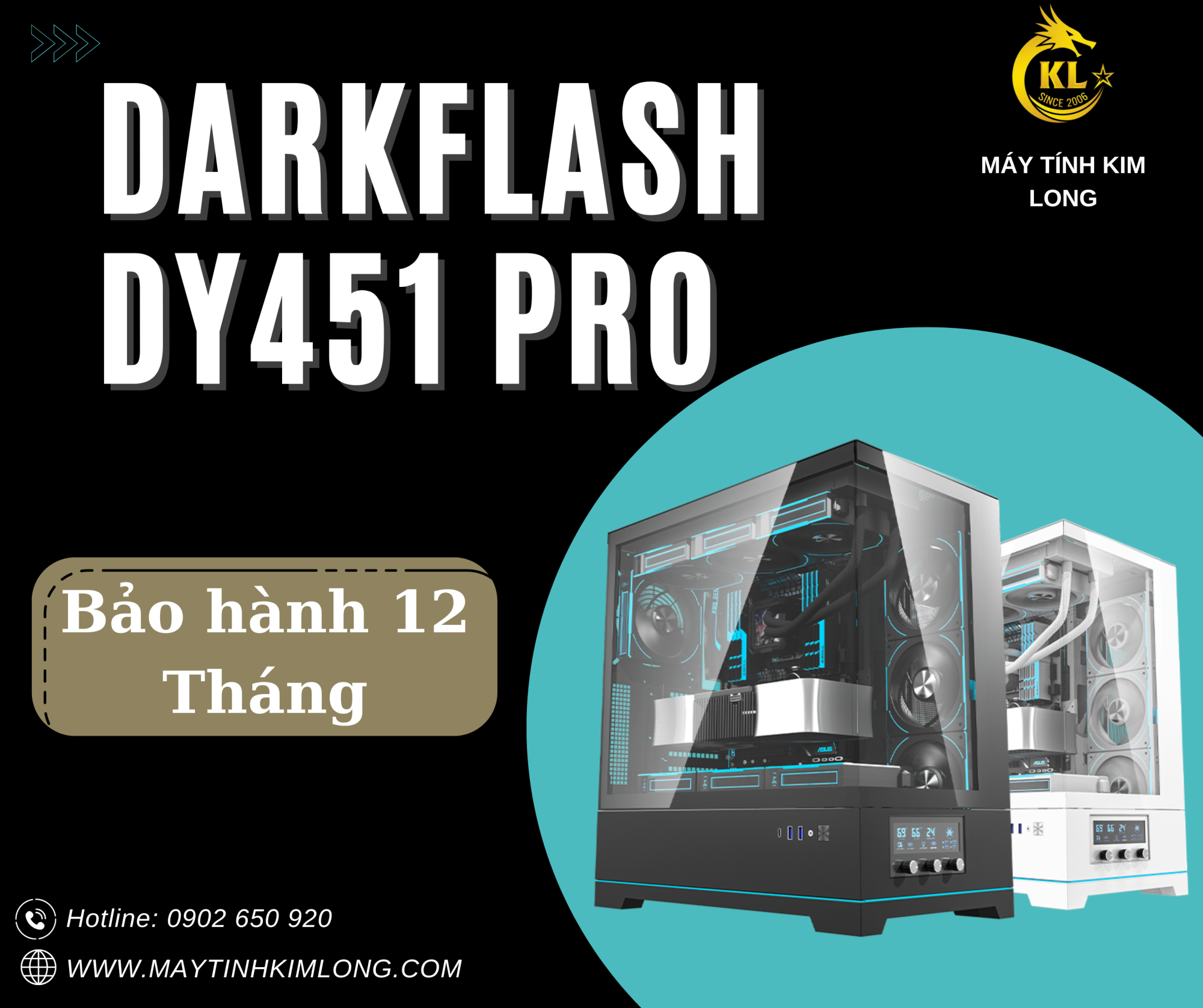 VỎ CASE MÁY TÍNH DARKFLASH DY451 Pro (ATX)